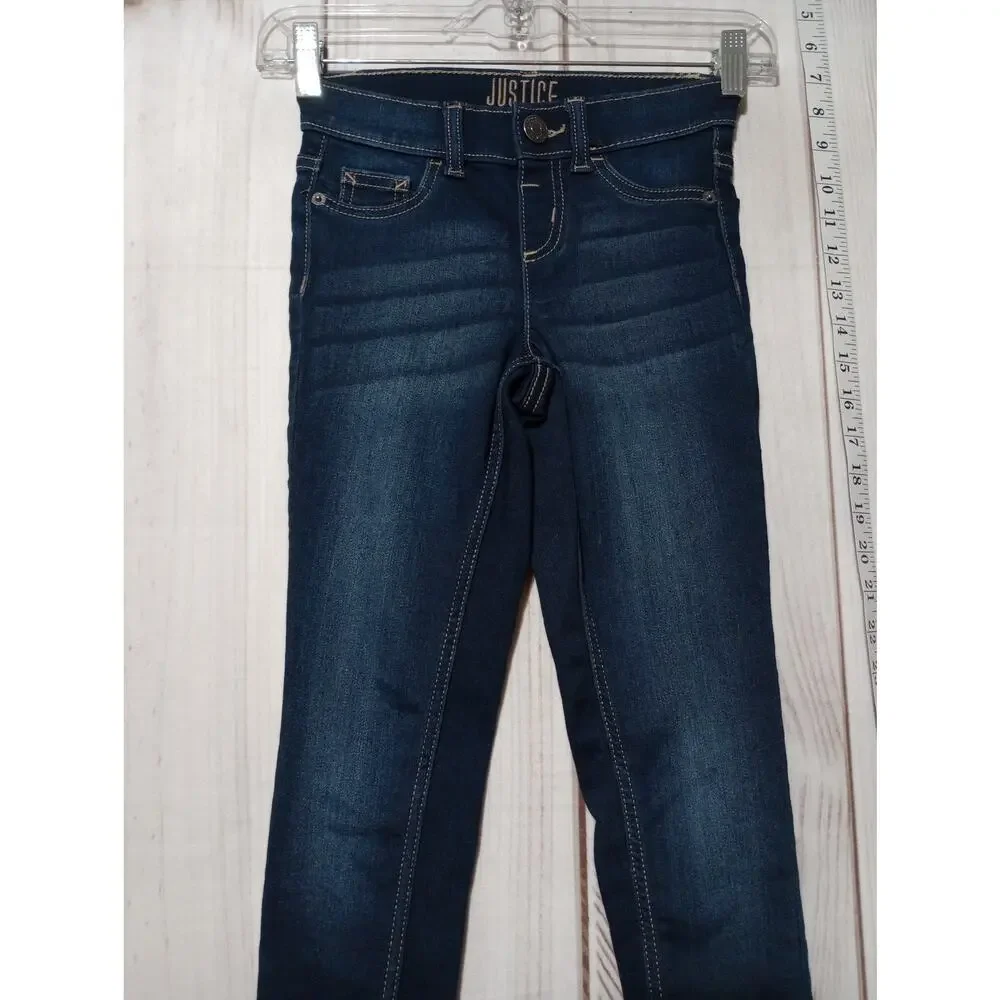 Justice Jegging Jeans Girls 10 Slim‎ Mid Rise Skinny Stretch Denim Youth Pants